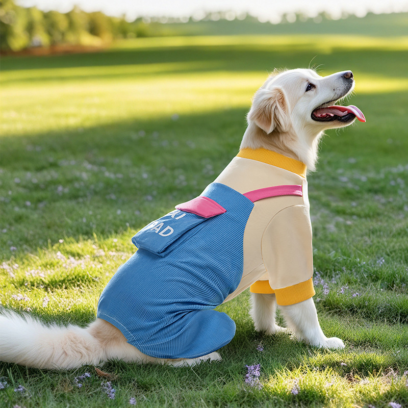 大型犬宠物衣服背带裤四脚秋冬款