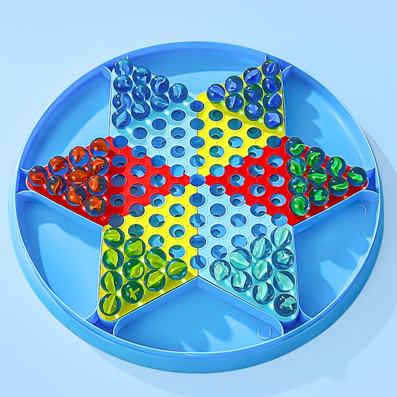 小学生爆火的玩具跳跳棋儿童益智小学生玻璃球跳棋大人版老式飞行