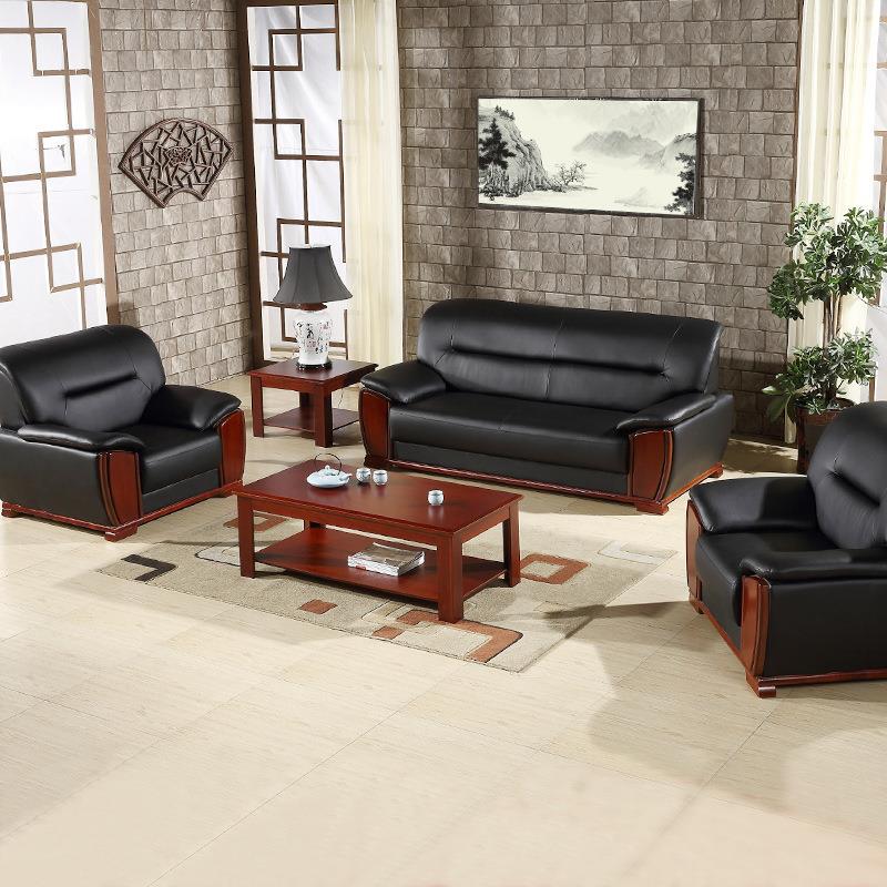 接待室沙发三人位贵宾会客办公沙发简约现代办公会客沙发茶几组合