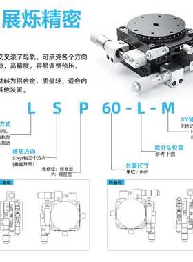 XYR三轴旋转位移平台 XYRPG LSP手动微调精密 微型滑台