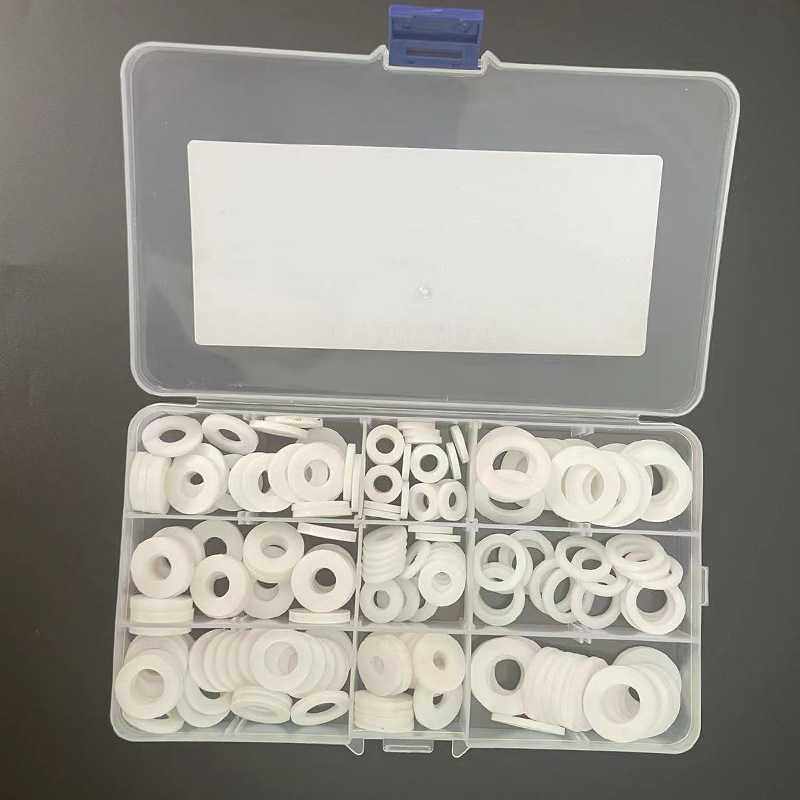 四氟垫修理盒组合套装205pcs聚四氟乙烯四氟垫片耐高温耐垫圈防腐,电子元器件市场,其它元器件,淘宝优惠券,粉丝福利购,淘宝优惠卷