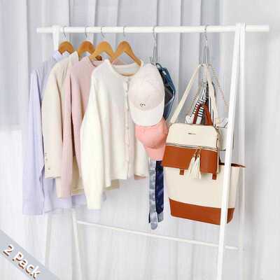 Purse Organizer For Closet 2 pack Handbag 360°swivel Metal