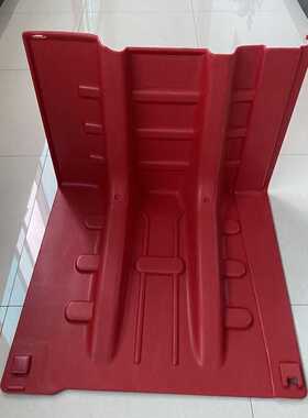 抗洪抢用ABS红色挡水板L型可拆卸50cm阻水防洪挡板4mm防汛堵水墙