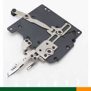 绷缝机冚车切线刀组 改良款 银剪C007 C858K自动剪线刀盘组件