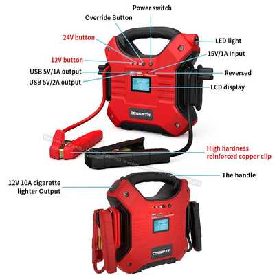 12V 24V semi lorry truck/bus Caravan heavy duty jump starter