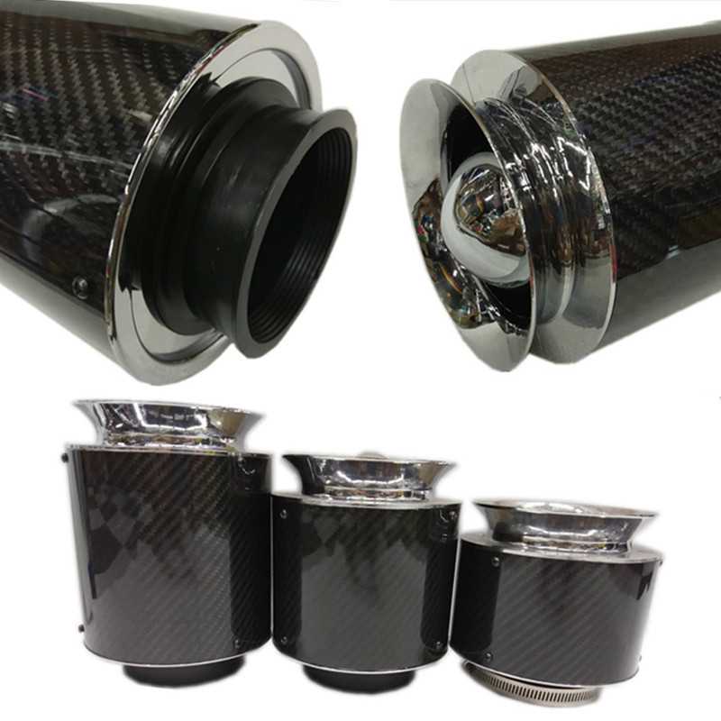 汽车高流量碳纤维冬菇头 真碳纤进气空滤 汽车改装冬菇头 大号