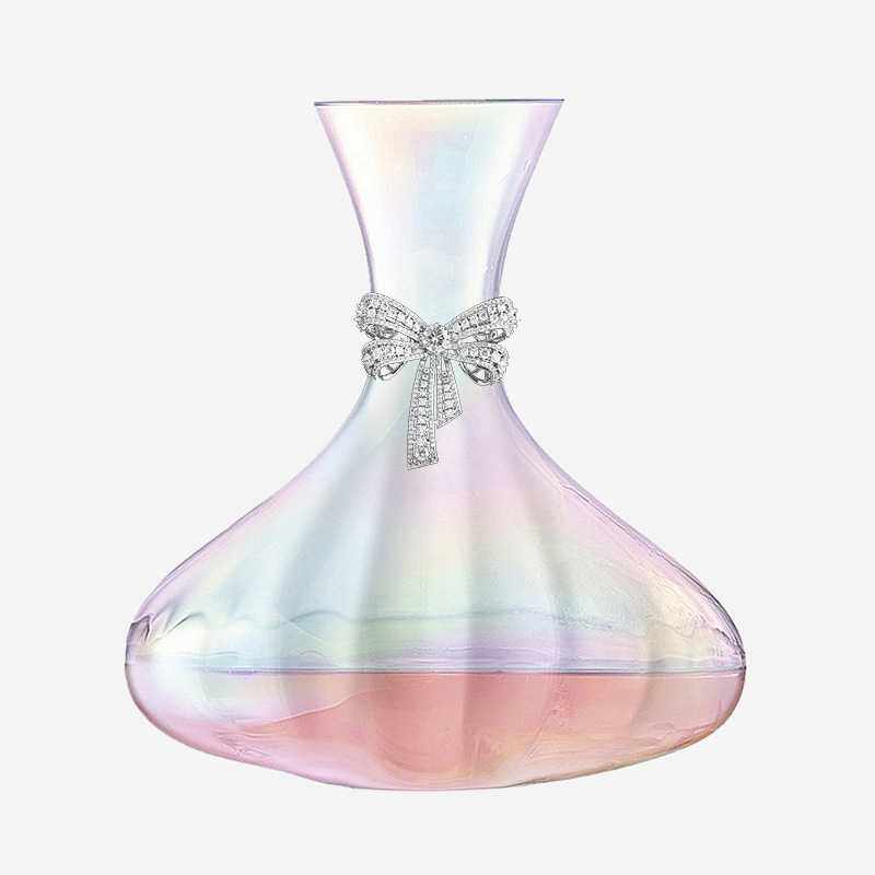 欧式创意个性电镀珍珠彩七彩水晶玻璃葡萄酒分酒器快速红酒醒酒器