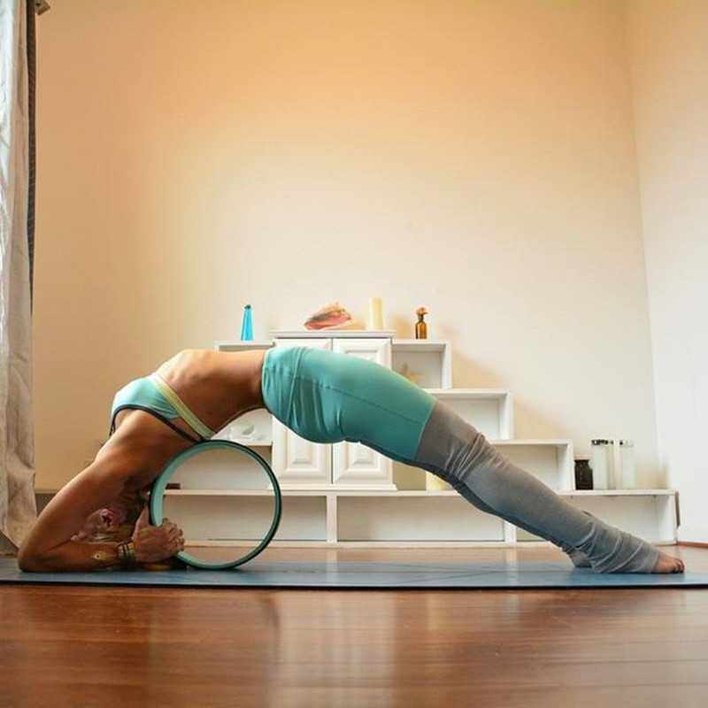 加厚ABS材质瑜伽轮YogaWheel瑜伽圈健身轮瑜伽后翻弯腰滚轮瑜伽轮