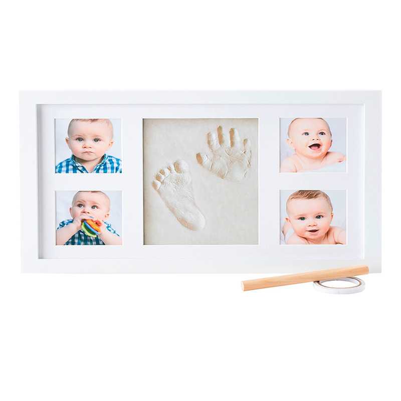 宝宝印台 厂家  新生儿百天纪念品 木质相框 宝宝手脚印 手印泥
