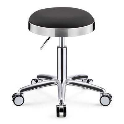 新款全不锈钢大工凳师傅椅不卡发大工凳地球仪轮美发凳剪发椅子