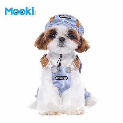 mookipet猫咪狗狗帽子四季通用小型犬约克夏比熊雪纳瑞牛仔贝雷帽