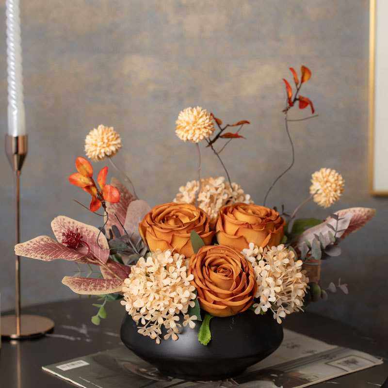 复古美式油画风仿真花假花轻奢高端客厅餐桌玄关茶几书法装饰摆件,玩具/童车/益智/积木/模型,垂直悬浮玩具,淘宝优惠券,粉丝福利购,淘宝优惠卷