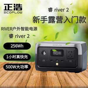 正浩户外电源睿 RIVER 2 快充220V 256Wh/300W移动家庭野营露营