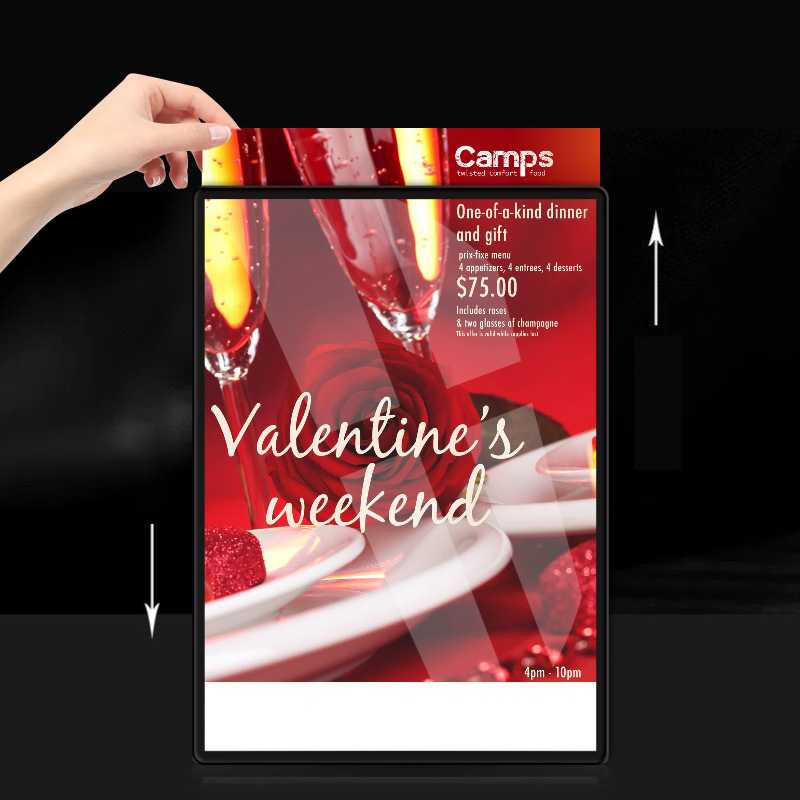 Wholesale A1A2 A3 A4 ultrathin table top led glass light box