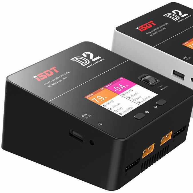 艾斯特 ISDT D2 MK2 双路12A智能平衡充电器 内置电源