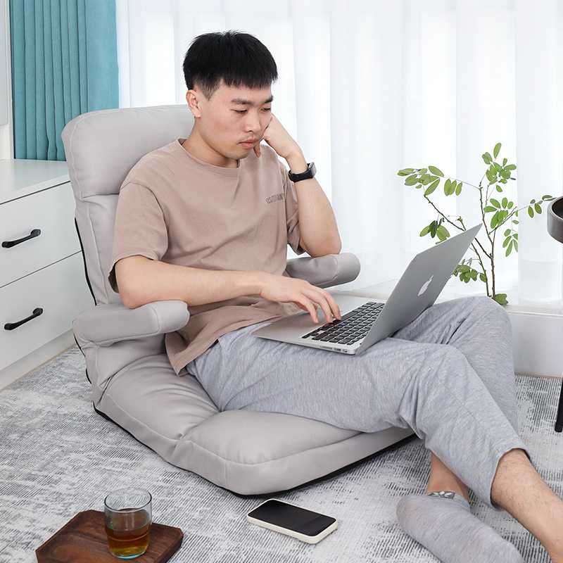 懒人沙发榻榻米小户型卧室飘窗床上折叠靠背喂奶椅地板单人可拆洗