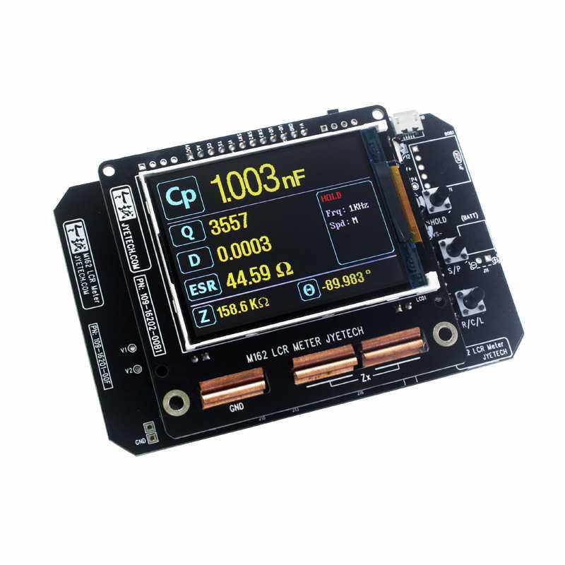 M162高精度LCR测试仪1欧以下电阻15pF电容10微亨电感快速测量 LCD