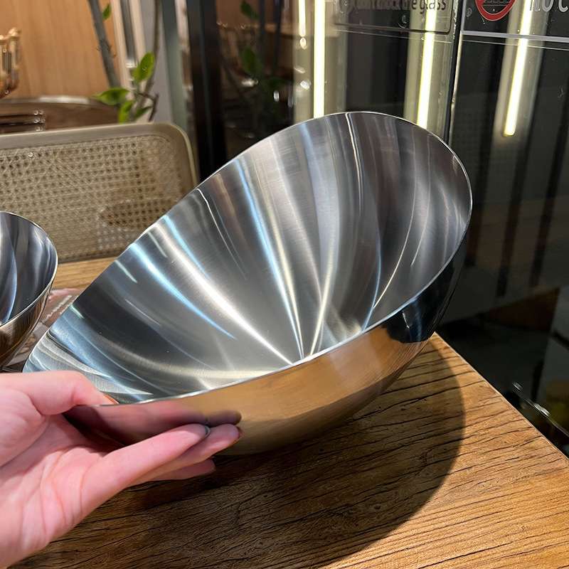 HOO4 【老板娘家里自留】加厚18/10不锈钢果篮果盘果盆果篓沙