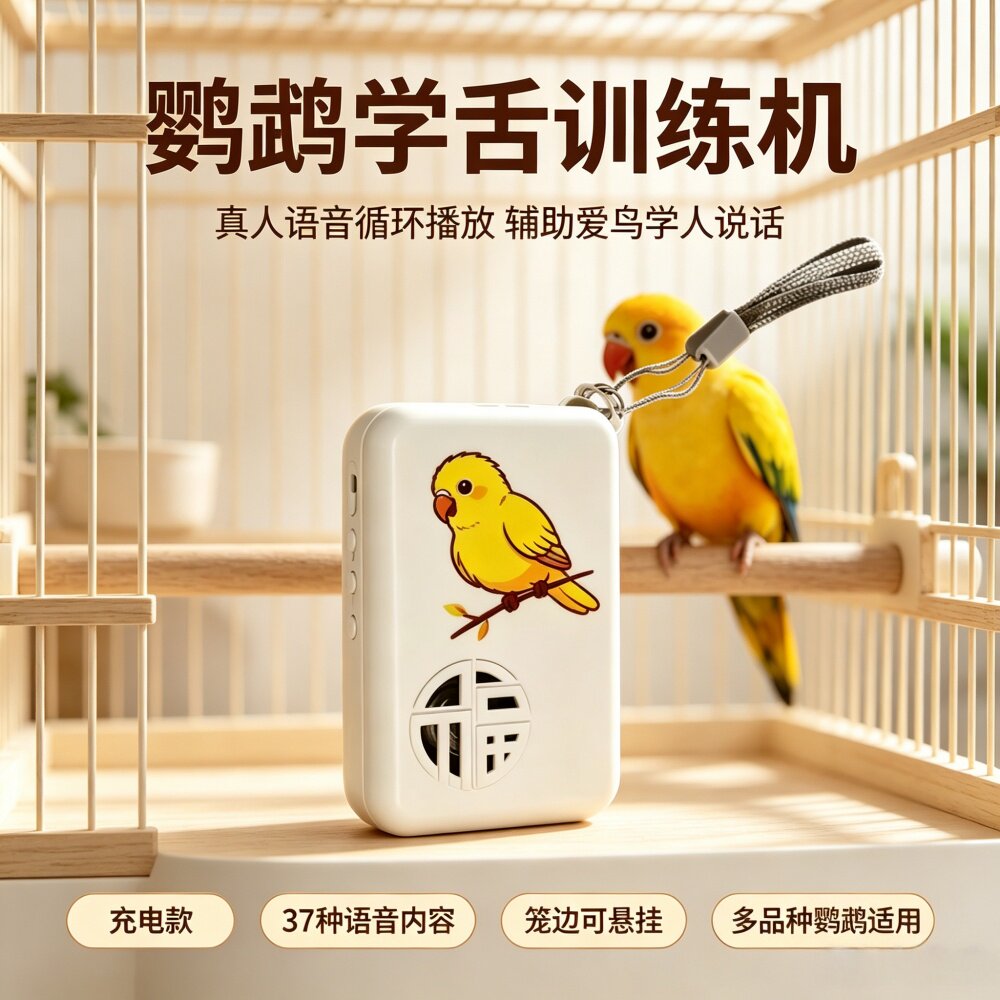 宠帮仕鸟用学习机复读放音教话