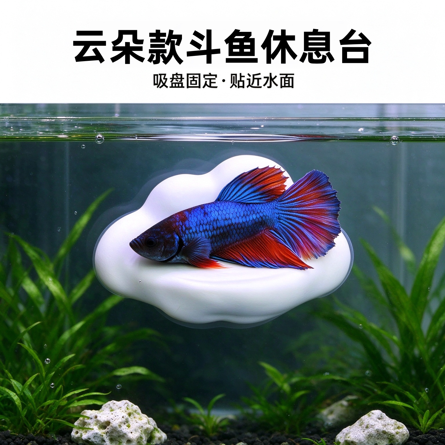 3D打印云朵鱼缸造景躲避洞穴