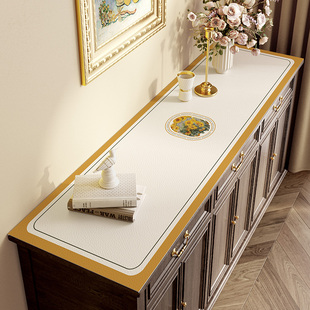 美式鞋柜防脏台面保护垫皮革电视柜桌布五斗柜盖布玄关柜垫子桌垫