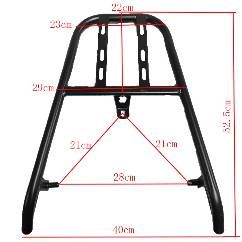新款中讯鹰后货架尾箱支架中迅鹰铝合金后尾架电动U车电摩后备箱