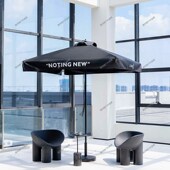 户外遮阳伞庭院酒店B&B户外商业海滨沙滩流行遮阳伞座椅包装 桌组