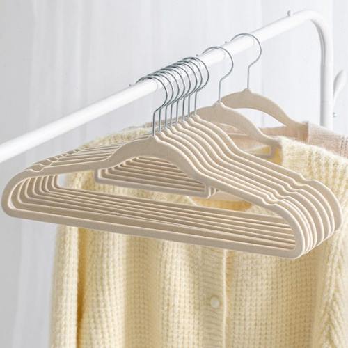 植绒衣架整理师收纳专用挂衣无痕衣架防滑不起包衣挂收纳架子衣撑