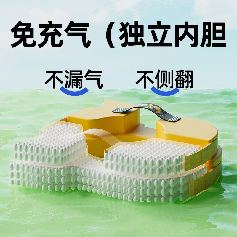Voutdoing婴儿游泳圈宝宝泳圈儿童免充气腋下圈6个月以上游泳圈