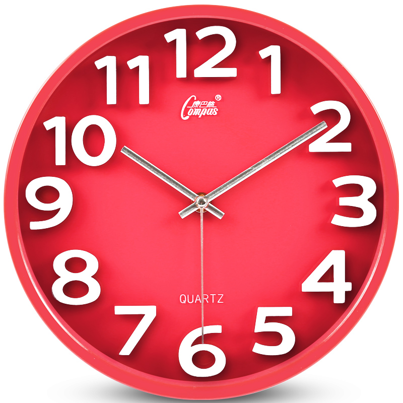 康巴丝钟表挂钟客厅创意时尚现代C简约大气挂墙时钟挂表石英钟家