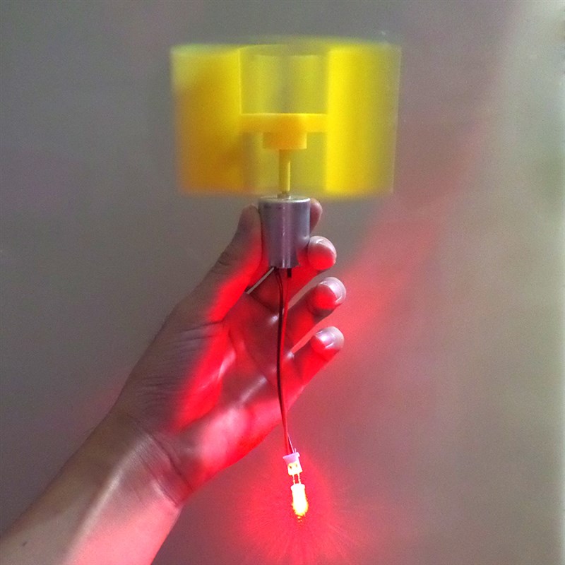 垂直式轴微型风力发电机直流小型风叶家用LDIY制作物理发电原理