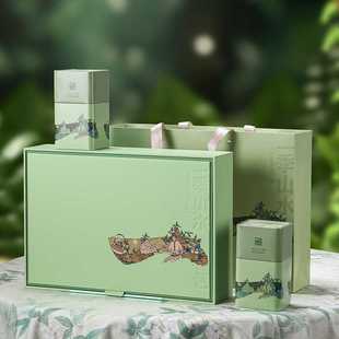 明前龙井绿茶包装盒空礼盒高档碧螺春绿扬春紫阳茶叶罐半斤一斤装