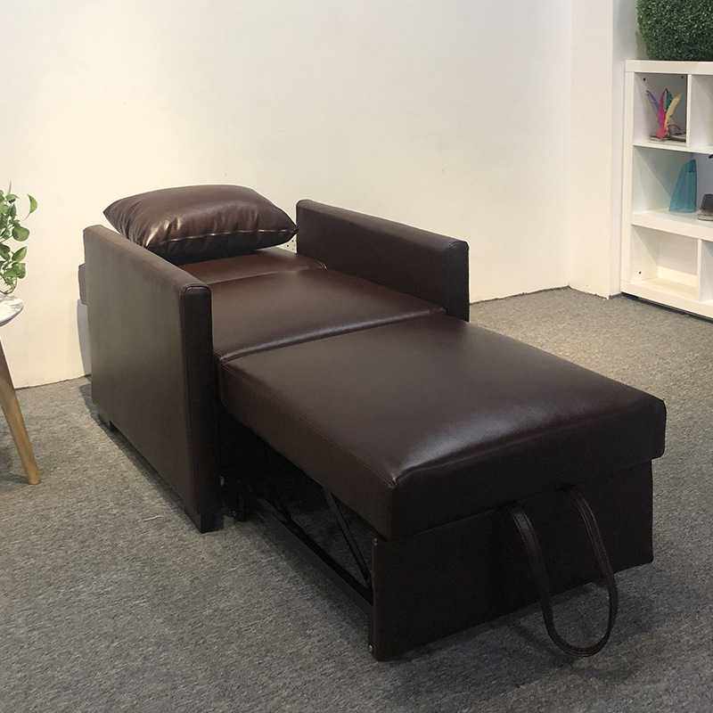 沙发床单人位两用可折叠多功能皮艺书房办公室午休沙发椅厂家
