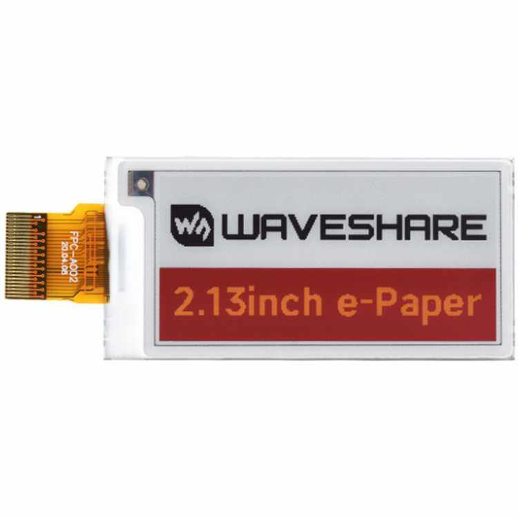 2.13inch e-Paper (G)红黄黑白四色电子墨水屏裸屏250×122 SPI