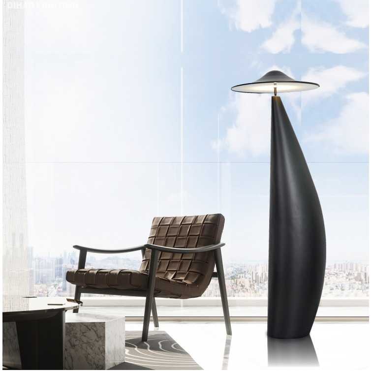 现代中式客厅会客室茶室落地灯照明装饰地灯禅意中式立式灯侘寂风