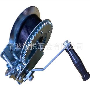 厂家供应1500LBS织带手摇绞车船用手摇绞盘游艇拖车手动绞盘