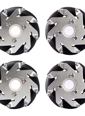 一组60毫米铝万向轮mecanumwheel(4件)14159