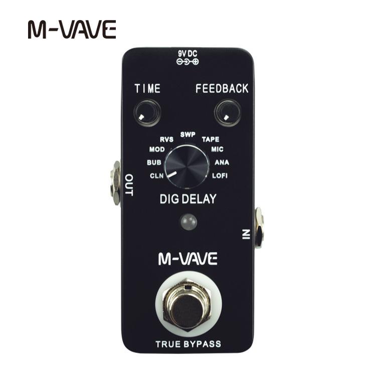 M-VAVE数字延迟单块效果器DIGITAL电吉他木吉他DELAY延时音色提升