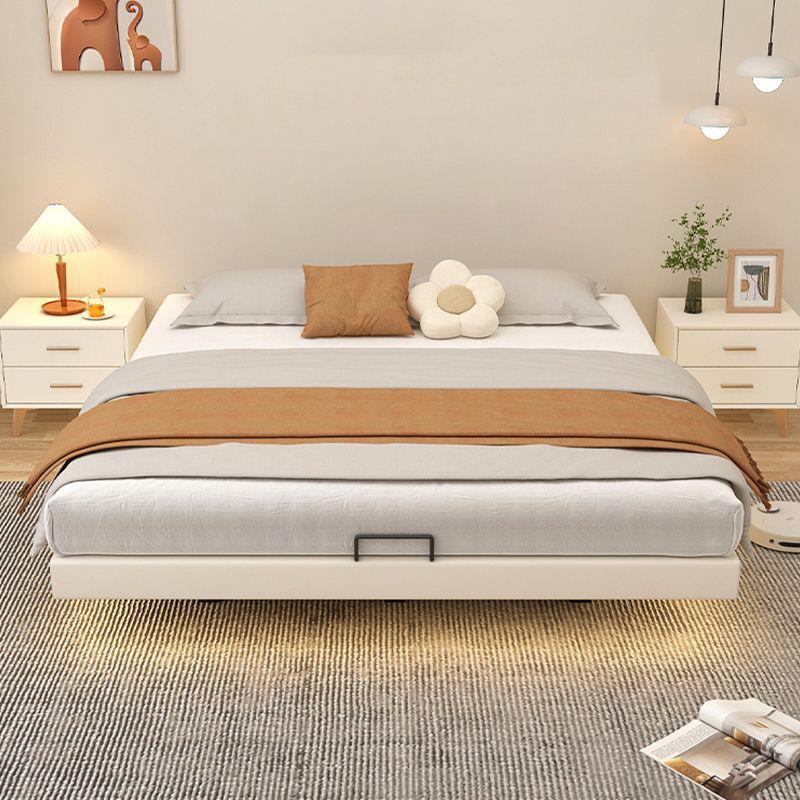 悬浮床双人床欧式简约现代单人床主卧铁艺床榻榻米铁床悬浮钢架床