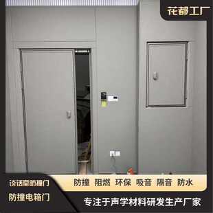 谈话室阻燃软包室防撞门办案区墙面电箱门制作隔音加厚