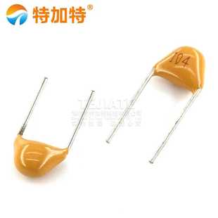 脚距5.08mm 直插独石电容104 0.1UF独石电容 50V ±20% 100NF