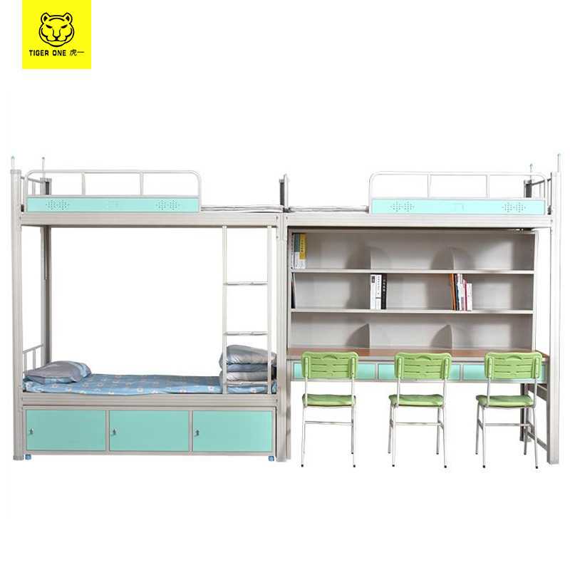 虎一办公家具学校用公寓床钢制上床下桌宿舍上下床铺铁架床高低床