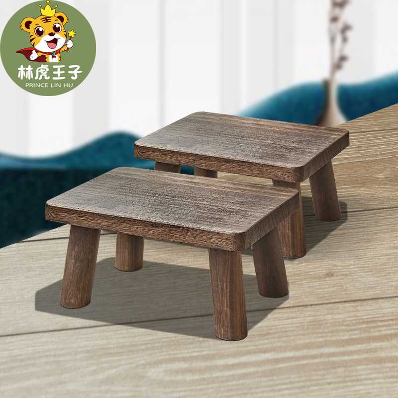 小木凳换鞋凳矮凳迷你方凳客厅家用小板凳垫脚木头坐凳茶几实木凳