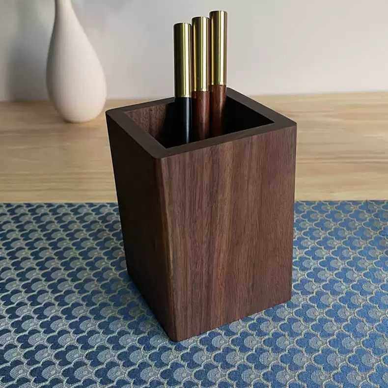 北美黑胡桃实木笔筒创意收纳盒办公室木质桌面摆件高级感轻奢,农机/农具/农膜,其它农用工具,淘宝优惠券,粉丝福利购,淘宝优惠卷