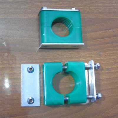 长期供应 重型免焊接底板管夹 带孔加长铝合金管夹