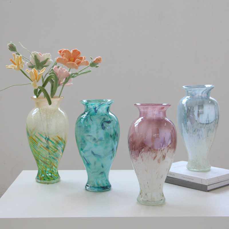新中式琉璃复古花瓶餐桌高级感艺术摆件民宿轻奢装饰水培玻璃花器,玩具/童车/益智/积木/模型,垂直悬浮玩具,淘宝优惠券,粉丝福利购,淘宝优惠卷