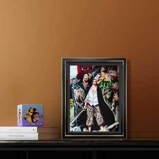 【厂家直销】3D立体画相框动漫海贼团红发香克斯创意纸雕摆台