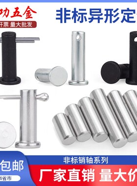 非标销轴定制带孔销平头圆柱销子非标异形定做带孔销轴圆柱销子