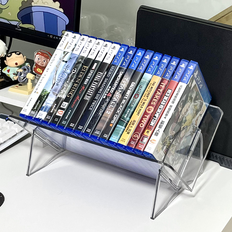 通用游戏卡带盒收纳层架光盘碟PS4周边配件PS5桌面switch游戏碟收