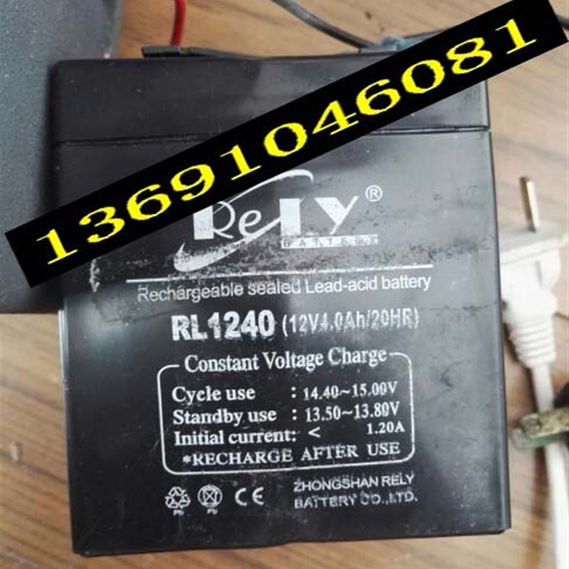 RELY蓄电池 RL1240 12V4AH/20HR 电梯应急 音响 音箱 6FM4 电瓶
